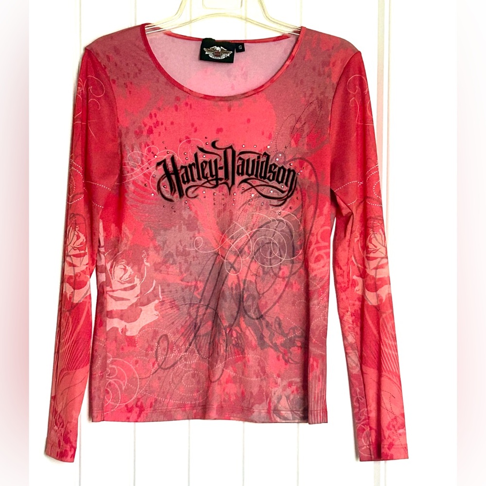 Harley-Davidson Graphic Long Sleeve Too with Script Logo